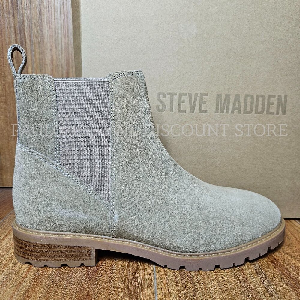 STEVE MADDEN Women's Lorali Slip-On Short Boots ~ Tan